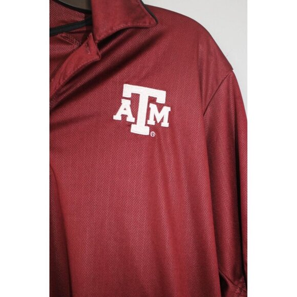 Texas A&M Aggies Champion Shirt Mens S Red Polo Sporty Embroidered Fan Sporty - Picture 4 of 9